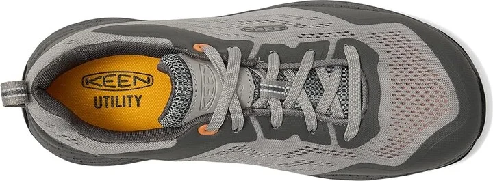 KEEN Utility Sparta II ESD (Alloy Toe) Women's Shoes Drizzle/Papaya : 9.5 D - Wide, Textile/Synthetic - Image 2