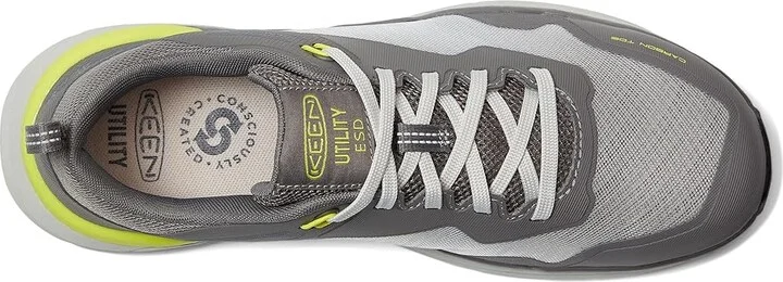 KEEN Utility Speedworks ESD Work Sneakers (Carbon-Fiber Toe) Men's Work Boots Steel Grey/Vintage Indigo : 9 D - Medium, Leather - Image 2