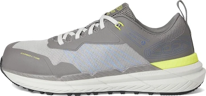 KEEN Utility Speedworks ESD Work Sneakers (Carbon-Fiber Toe) Men's Work Boots Steel Grey/Vintage Indigo : 9 D - Medium, Leather - Image 6