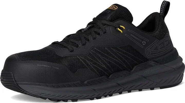 KEEN Utility Speedworks Work Sneakers (Carbon-Fiber Toe) Men's Work Boots Black/Steel Grey : 8 D - Medium - Image 5