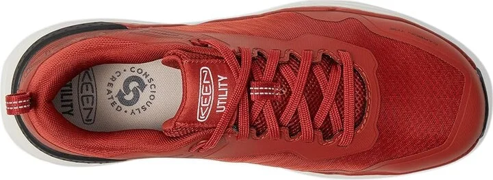 KEEN Utility Speedworks Work Sneakers (Carbon-Fiber Toe) Men's Work Boots Red Ochre/Black : 11 D - Medium, Synthetic - Image 2