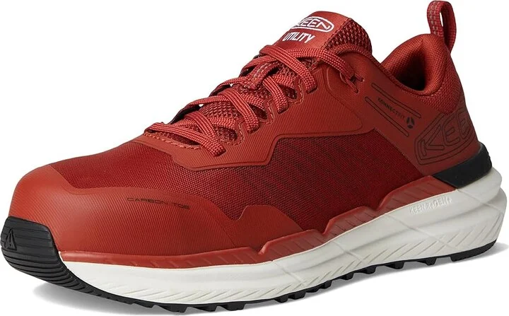 KEEN Utility Speedworks Work Sneakers (Carbon-Fiber Toe) Men's Work Boots Red Ochre/Black : 11 D - Medium, Synthetic - Image 5