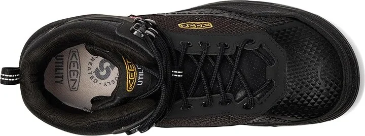 KEEN Utility Stronglite 6 Waterproof Boot (Comp Toe) Men's Hiking Boots Black/Black : 10.5 EE - Wide, Synthetic - Image 2