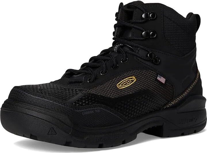 KEEN Utility Stronglite 6 Waterproof Boot (Comp Toe) Men's Hiking Boots Black/Black : 10.5 EE - Wide, Synthetic - Image 5