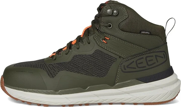 KEEN Utility Synchro Waterproof Work Boot (Carbon-Fiber Toe) Men's Work Boots Forest Night/Gum : 9.5 EE - Wide, Leather - Image 6