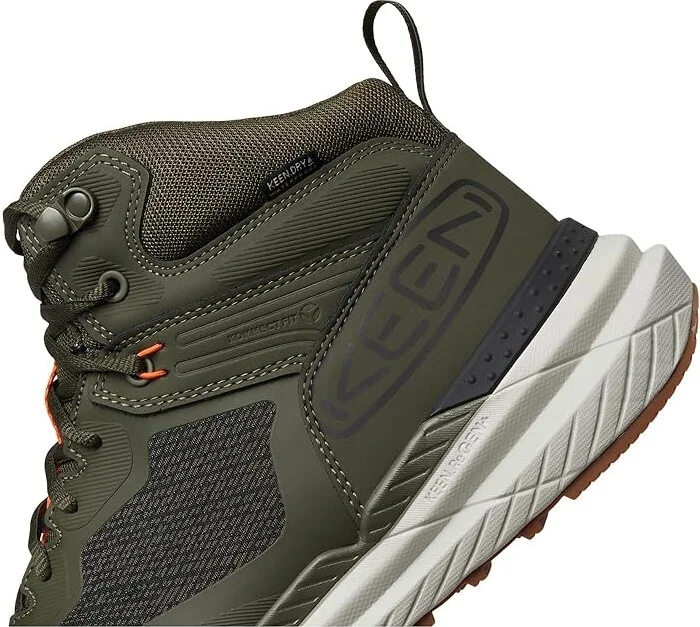 KEEN Utility Synchro Waterproof Work Boot (Carbon-Fiber Toe) Men's Work Boots Forest Night/Gum : 9.5 EE - Wide, Leather - Image 7