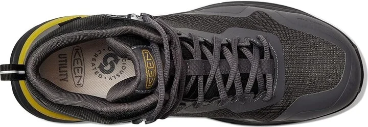 KEEN Utility Synchro Waterproof Work Boot (Carbon-Fiber Toe) Men's Work Boots Magnet/Black : 11 D - Medium, Leather - Image 2
