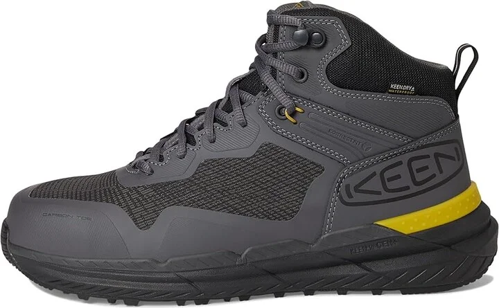 KEEN Utility Synchro Waterproof Work Boot (Carbon-Fiber Toe) Men's Work Boots Magnet/Black : 11 D - Medium, Leather - Image 6