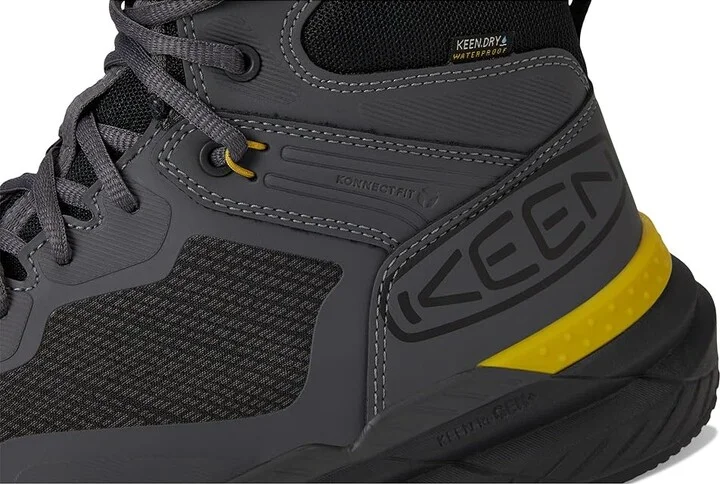 KEEN Utility Synchro Waterproof Work Boot (Carbon-Fiber Toe) Men's Work Boots Magnet/Black : 11 D - Medium, Leather - Image 7