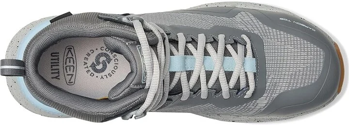 KEEN Utility Synchro Waterproof Work Boot (Carbon-Fiber Toe) Women's Work Boots Steel Grey/Gum : 8.5 B - Medium, Leather - Image 2
