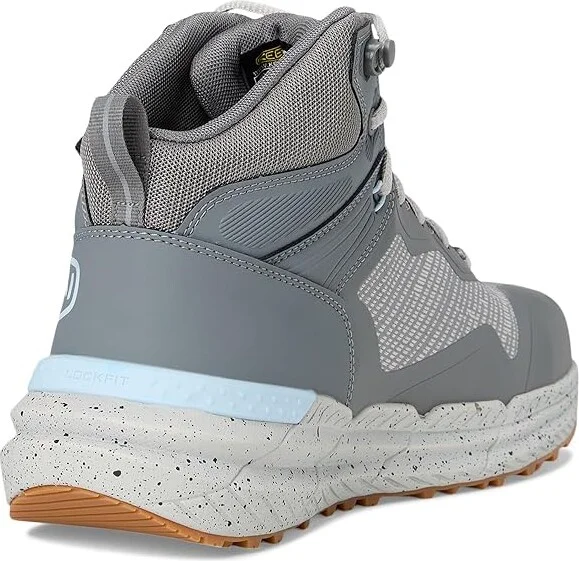 KEEN Utility Synchro Waterproof Work Boot (Carbon-Fiber Toe) Women's Work Boots Steel Grey/Gum : 8.5 B - Medium, Leather - Image 4