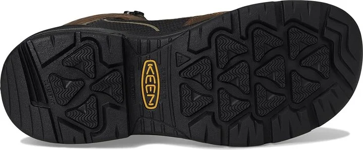 KEEN Utility Targhee IV WP Work Boot (Comp Toe) Men's Hiking Boots Dark Earth/Black : 9.5 EE - Wide, Leather - Image 3
