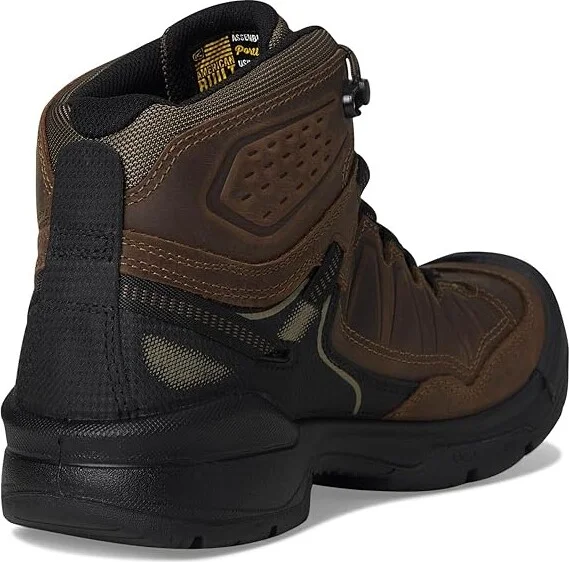 KEEN Utility Targhee IV WP Work Boot (Comp Toe) Men's Hiking Boots Dark Earth/Black : 9.5 EE - Wide, Leather - Image 4