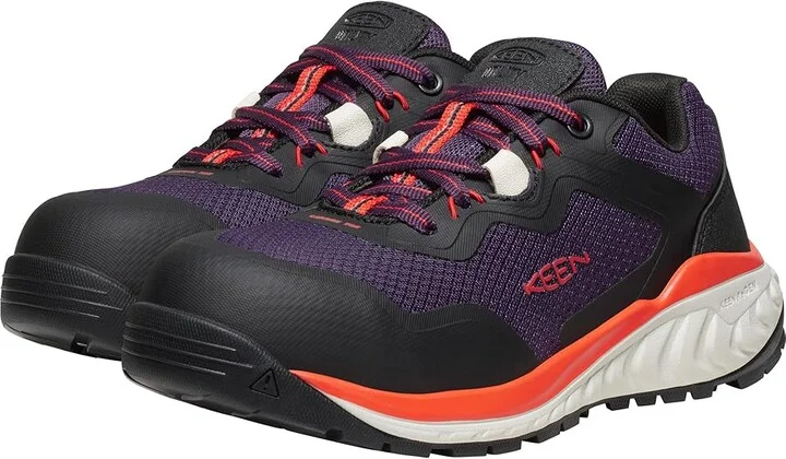 KEEN Utility Tempe Comp Toe Women's Shoes Sweet Grape/Black : 8 B - Medium