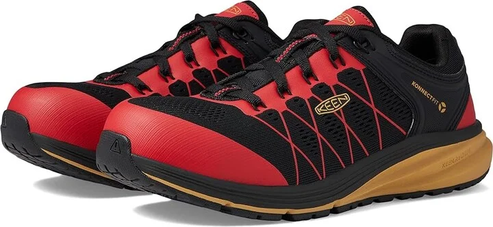 KEEN Utility Vista Energy (Comp Toe) Men's Shoes Red Carpet/Black : 10 D - Medium, Textile/Synthetic