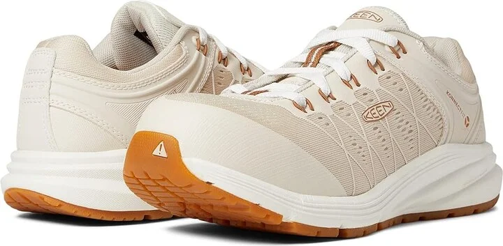 KEEN Utility Vista Energy (Comp Toe) Women's Shoes Birch/Brown Sugar : 9.5 D - Wide, Textile/Synthetic