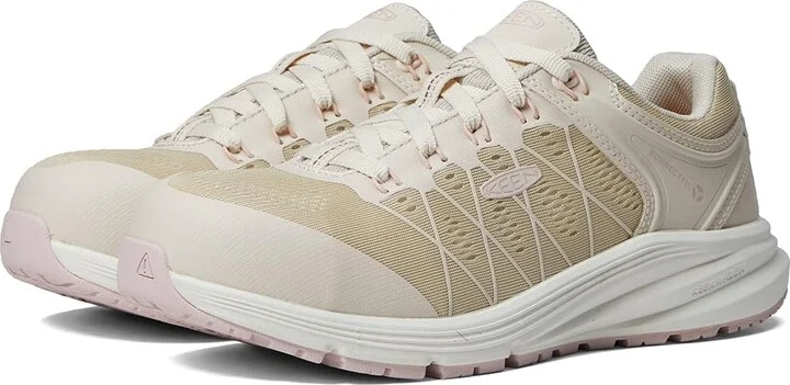 KEEN Utility Vista Energy (Comp Toe) Women's Shoes Birch/Peach Whip : 9.5 B - Medium, Textile/Synthetic