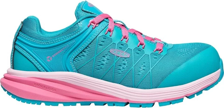 KEEN Utility Vista Energy (Comp Toe) Women's Shoes Capri Breeze/Hot Pink : 9.5 B - Medium, Textile/Synthetic - Image 6