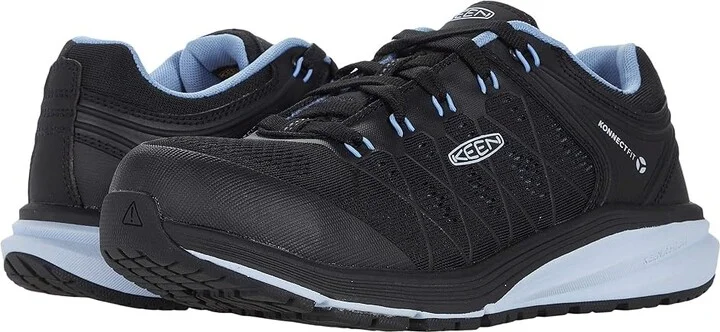 KEEN Utility Vista Energy (Comp Toe) Women's Shoes Hydrangea/Black : 9.5 D - Wide, Textile/Synthetic