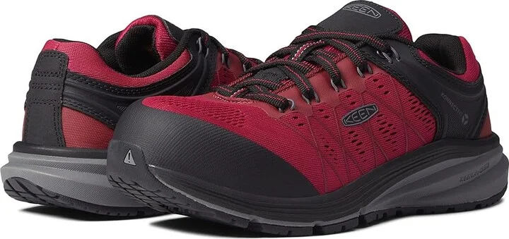 KEEN Utility Vista Energy (Comp Toe) Women's Shoes Jam/Black : 8 B - Medium, Textile/Synthetic