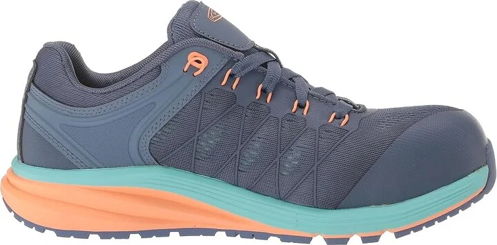 KEEN Utility Vista Energy (Comp Toe) Women's Shoes Moonlight Blue/Cantaloupe : 9.5 B - Medium, Textile/Synthetic - Image 7