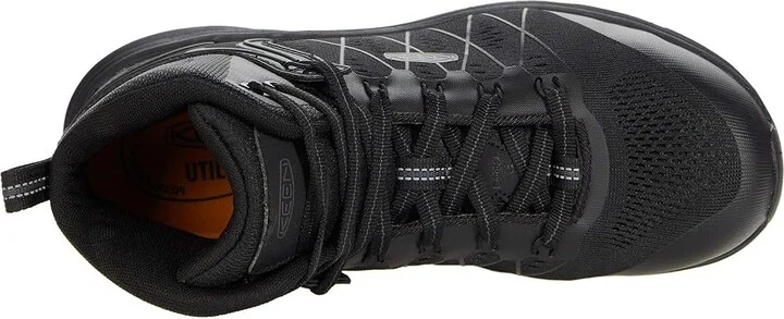 KEEN Utility Vista Energy Mid (Comp Toe) Men's Shoes Black/Raven : 9.5 EE - Wide, Synthetic - Image 2