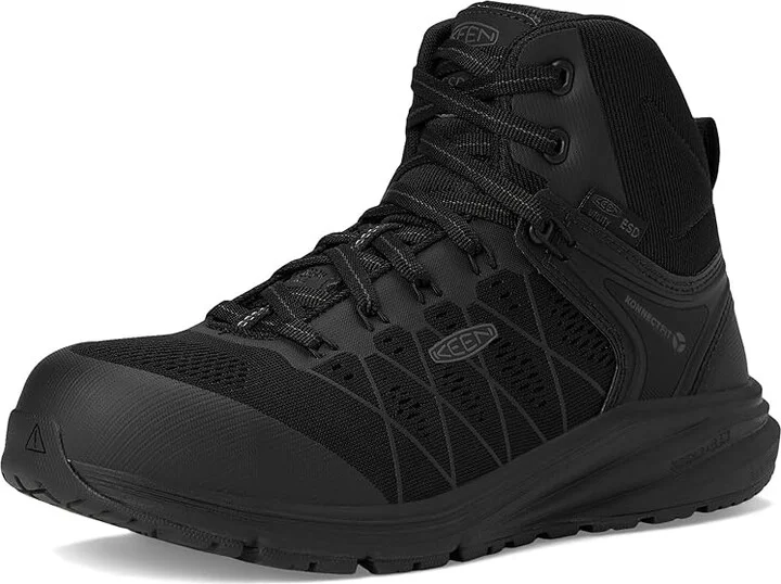KEEN Utility Vista Energy Mid ESD (Comp Toe) Women's Work Boots Black/Black : 11 B - Medium - Image 5