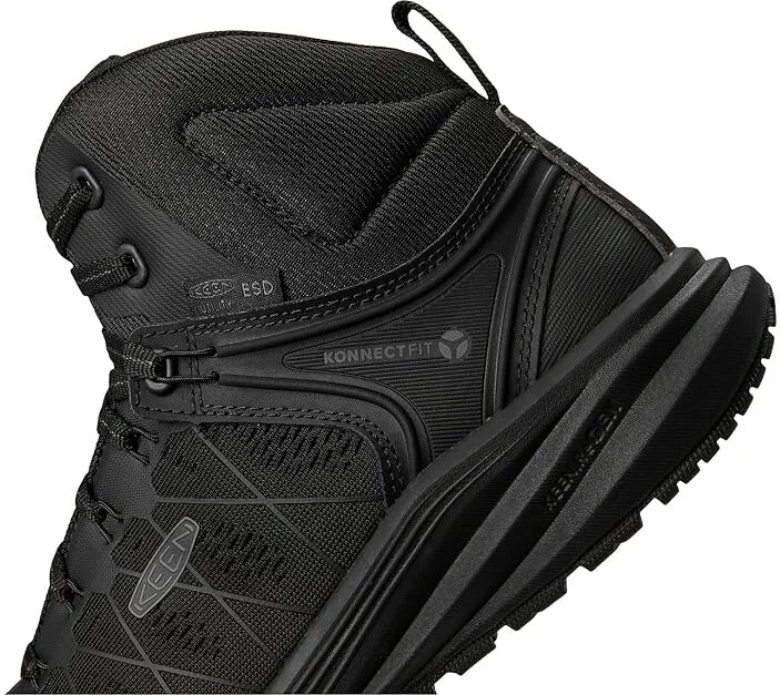 KEEN Utility Vista Energy Mid ESD Men's Work Boots Black/Black : 9.5 D - Medium - Image 7