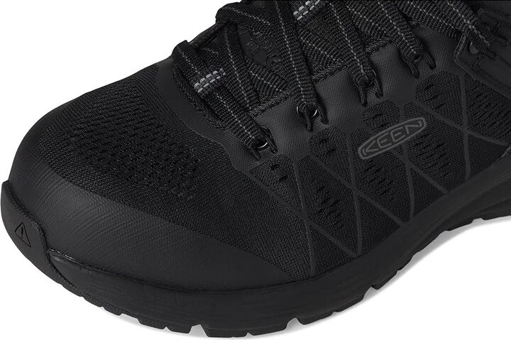 KEEN Utility Vista Energy Mid Internal Met (Comp Toe) Women's Shoes Black/Raven : 9.5 D - Wide, Synthetic/Textile - Image 2