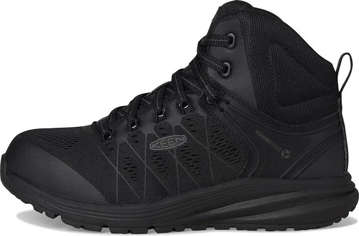 KEEN Utility Vista Energy Mid Internal Met (Comp Toe) Women's Shoes Black/Raven : 9.5 D - Wide, Synthetic/Textile - Image 6