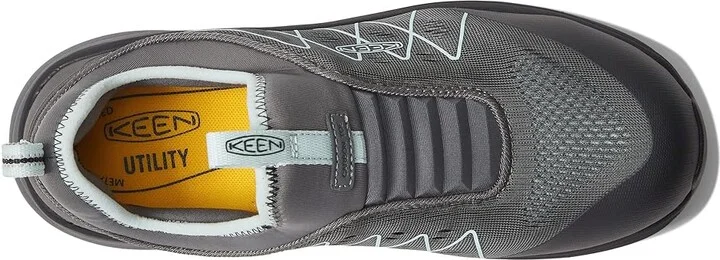 KEEN Utility Vista Energy Shift EH (Comp Toe) Women's Shoes Steel Grey/Blue Glass : 9.5 D - Wide - Image 2