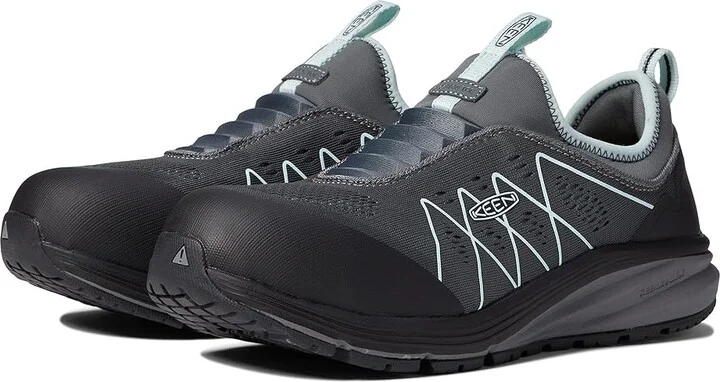 KEEN Utility Vista Energy Shift EH (Comp Toe) Women's Shoes Steel Grey/Blue Glass : 9.5 D - Wide