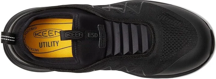 KEEN Utility Vista Energy Shift ESD (Comp Toe) Men's Shoes Black/Black : 9.5 EE - Wide, Synthetic/Textile - Image 2