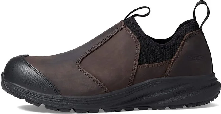 KEEN Utility Vista Energy+ Shift ESD (Comp Toe) Men's Shoes Coffee Bean/Black : 7.5 D - Medium, Leather - Image 6