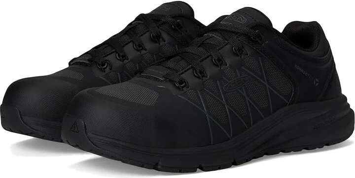 KEEN Utility Vista Energy XT Work Sneaker INT MET (Carbon Toe) Women's Industrial Shoes Black/Magnet : 9 B - Medium, Textile