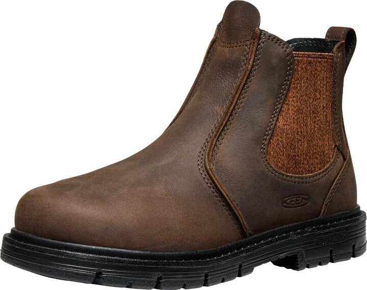 KEEN Utility Women's San Jose Chelsea Alloy Aluminum Toe 90 Degree Heel Pull On Work Boots