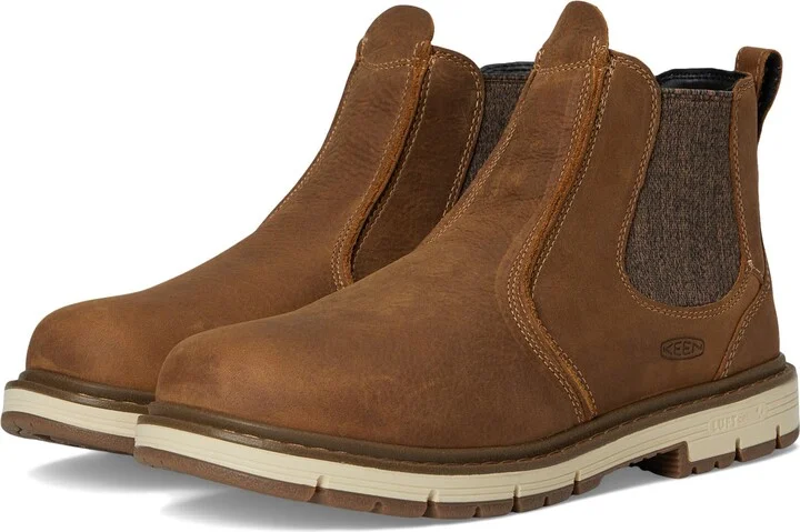 KEEN Utility Women's San Jose Chelsea Soft Toe 90 Degree Heel Pull On Work Boots