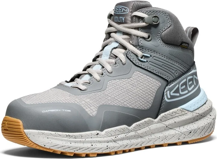 KEEN Utility Women's Synchro Mid Height Composite Toe Waterproof Durable Comfortable Sneaker Style Work Boots