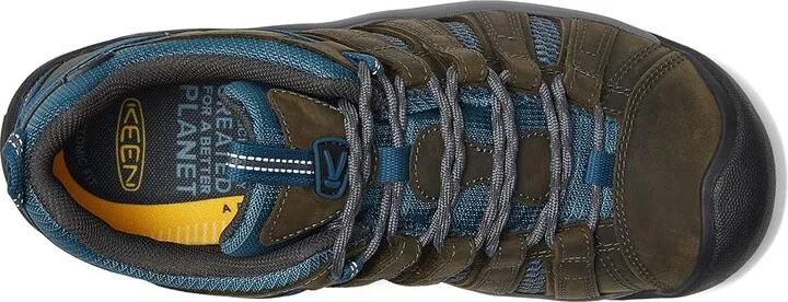 KEEN Voyageur Men's Shoes Alcatraz/Legion Blue : 9.5 D - Medium, Leather/Synthetic - Image 3