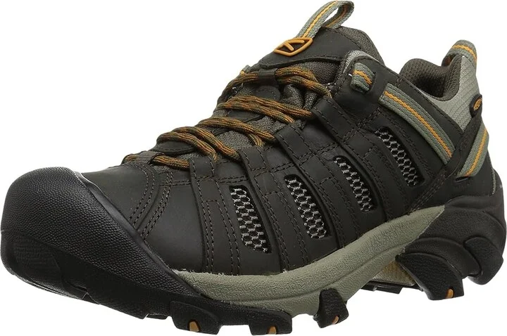 KEEN Voyageur Men's Shoes Black Olive/Inca Gold : 15 D - Medium, Leather/Synthetic - Image 2