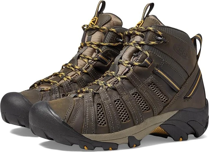 KEEN Voyageur Mid Men's Hiking Boots Raven/Tawny Olive : 7 D - Medium, Leather/Synthetic