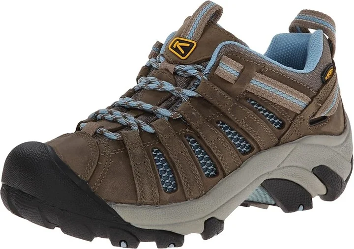 KEEN Voyageur Women's Shoes Brindle/Alaskan Blue : 8 B - Medium, Leather - Image 2