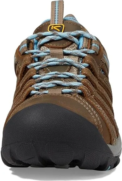 KEEN Voyageur Women's Shoes Brindle/Alaskan Blue : 8 B - Medium, Leather - Image 4