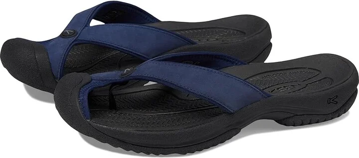 KEEN Waimea TG Men's Shoes Naval Academy/Black : 10 D - Medium, Synthetic