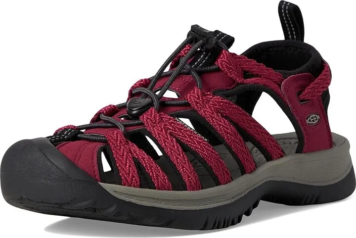 KEEN Whisper Women's Sandals Beaujolais/Black : 9 B - Medium, Textile - Image 5