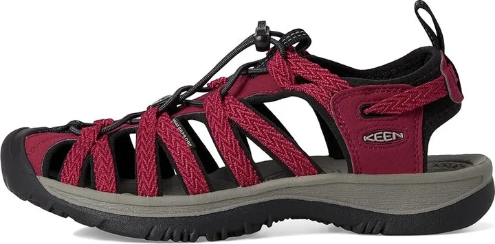 KEEN Whisper Women's Sandals Beaujolais/Black : 9 B - Medium, Textile - Image 6