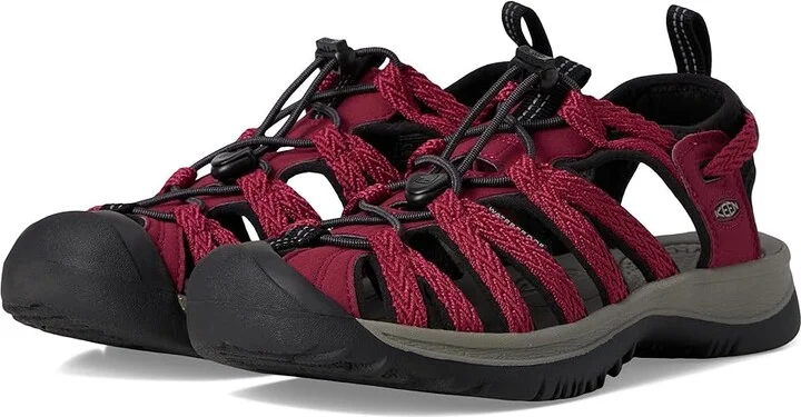 KEEN Whisper Women's Sandals Beaujolais/Black : 9 B - Medium, Textile