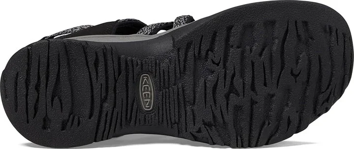 KEEN Whisper Women's Sandals Black/Steel Grey : 7.5 B - Medium, Textile - Image 3