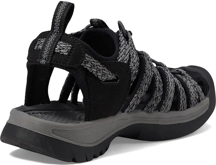 KEEN Whisper Women's Sandals Black/Steel Grey : 7.5 B - Medium, Textile - Image 4