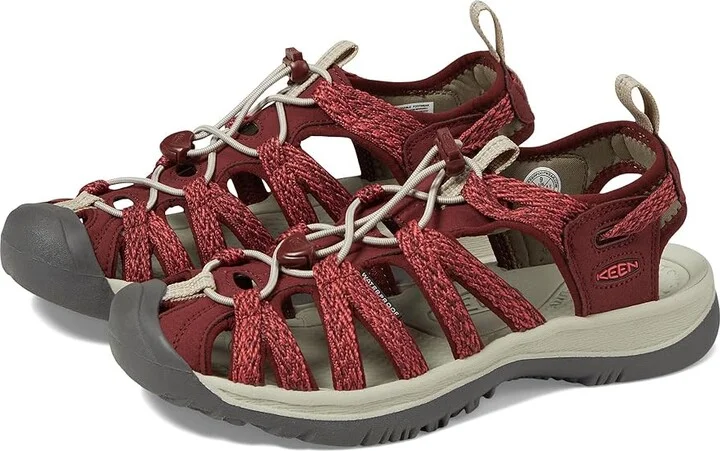 KEEN Whisper Women's Sandals Cayenne/Fired Brick : 5.5 B - Medium, Textile